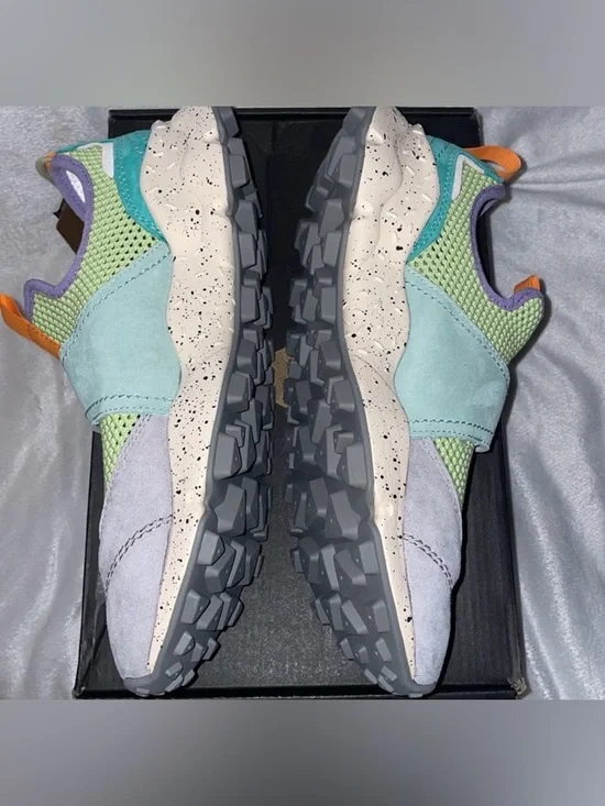 Flower Mountain Pastel Multi-Color Sneakers - Purple, Mint & Orange size 40 - Picture 10 of 16